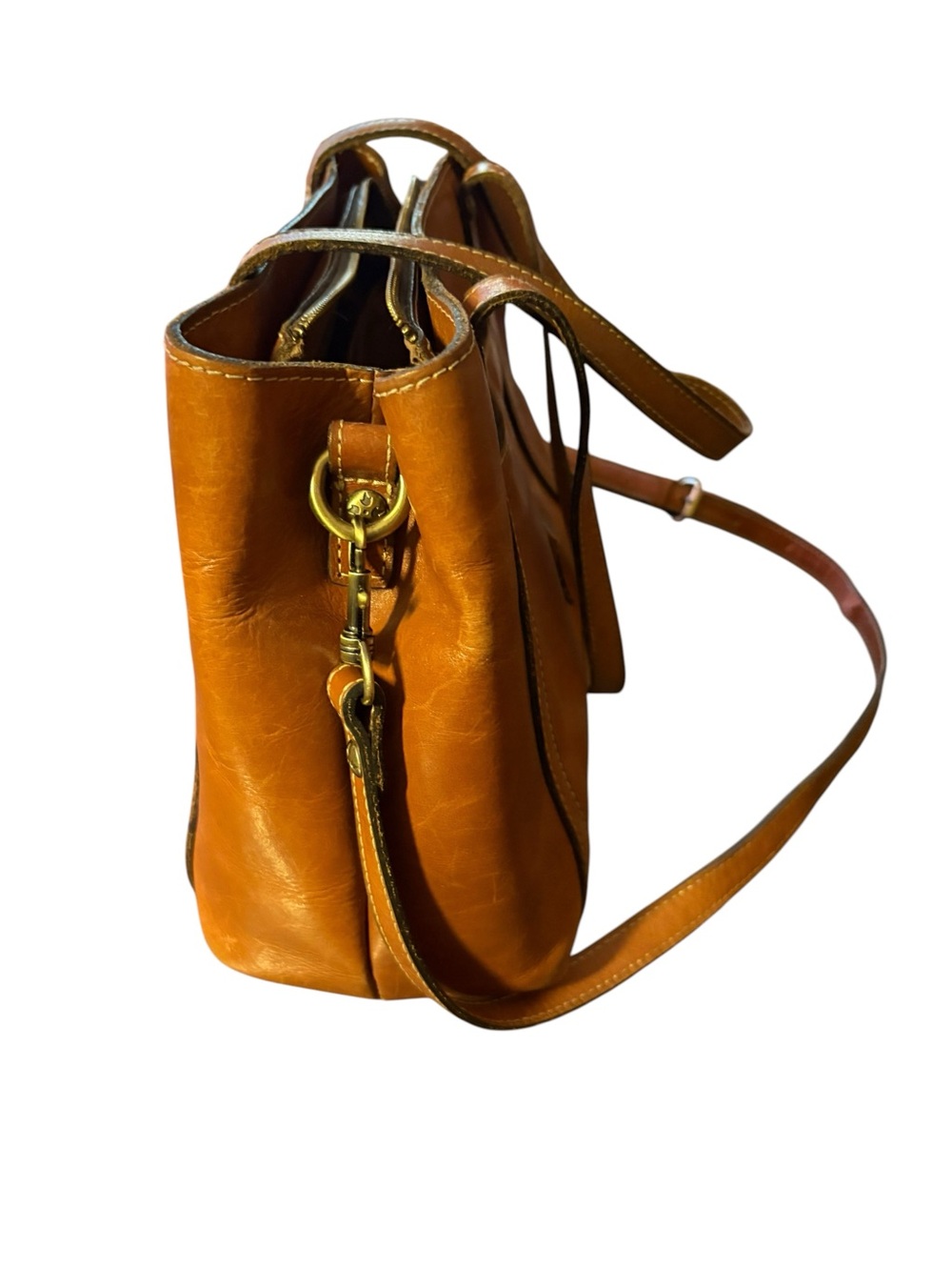 Patricia Nash Leather Crossbody Shoulder Bag Boho Satchel - Picture 6 of 16